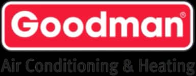Goodman Air Conditioning & Heating logo in red and black