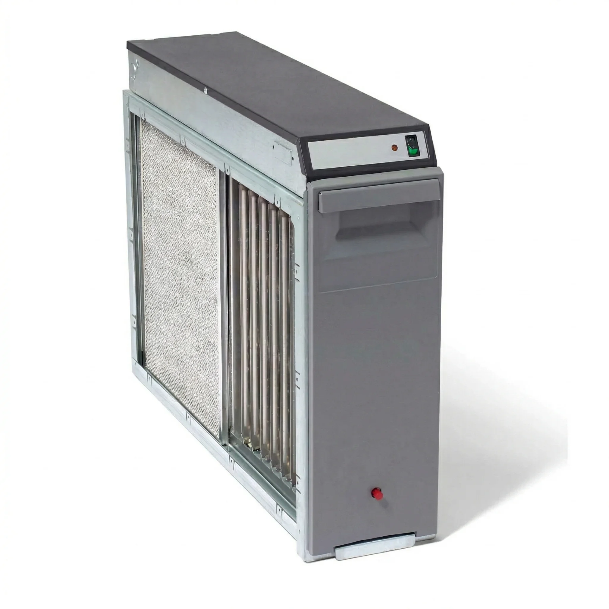 Air filtration system showing filter and housing design